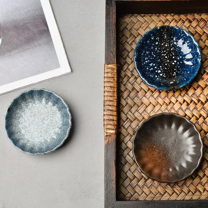 Small Ceramic Sauce Dish – Japanese-Inspired Glazed Bone China - Willen