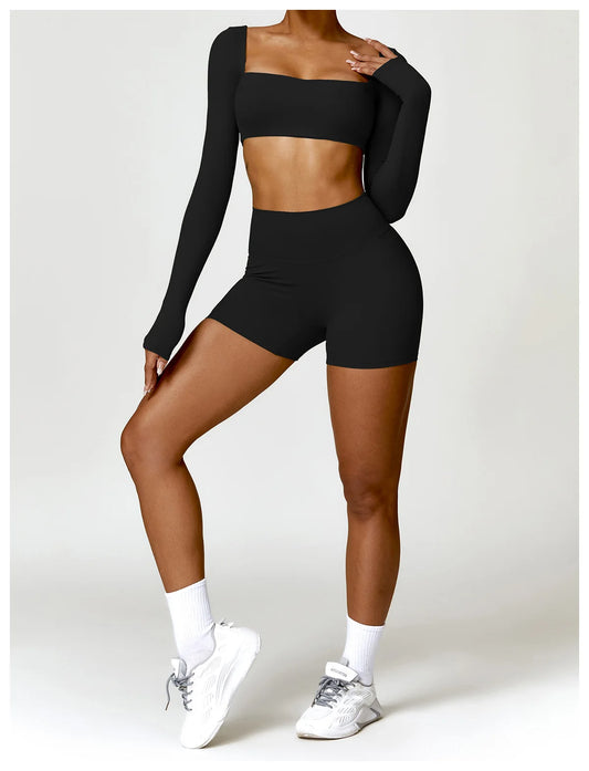 High-Waist Seamless Yoga Shorts – Breathable Stretch Fit for Active Comfort - Willen