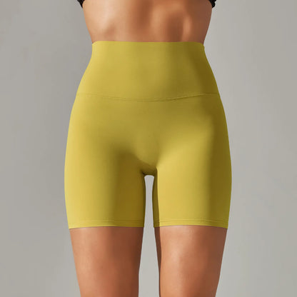 High-Waist Yoga Shorts – Seamless Nylon-Spandex Activewear for Women - Willen