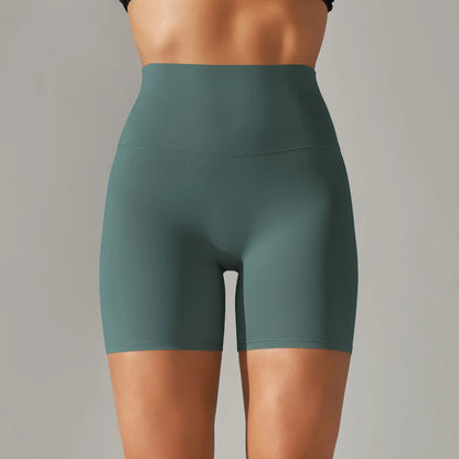 High-Waist Yoga Shorts – Seamless Nylon-Spandex Activewear for Women - Willen