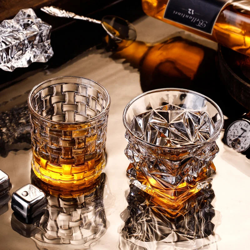 Classic Engraved Whiskey Tumbler – Clear Glass, 250ml - Willen