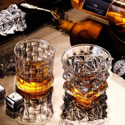 Classic Engraved Whiskey Tumbler – Clear Glass, 250ml - Willen