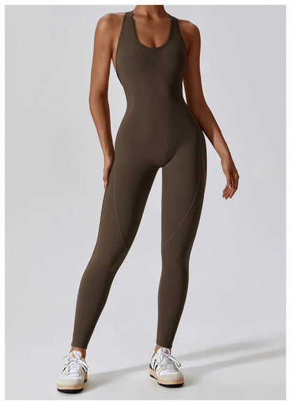 Seamless Workout Bodysuit – Sleeveless, Stretch Nylon-Spandex - Willen