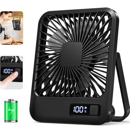 Portable Folding Desk Fan – 180° Adjustable, USB Rechargeable - Willen