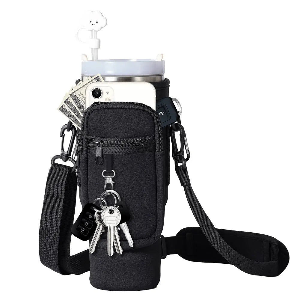 40oz Neoprene Bottle Sleeve with Strap – Fits Large Tumblers - Willen