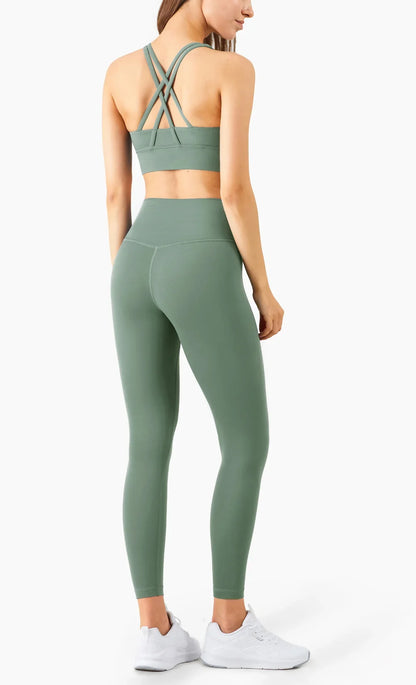 2-Piece Activewear Set – Cross-Back Bra & High-Waist Leggings - Willen