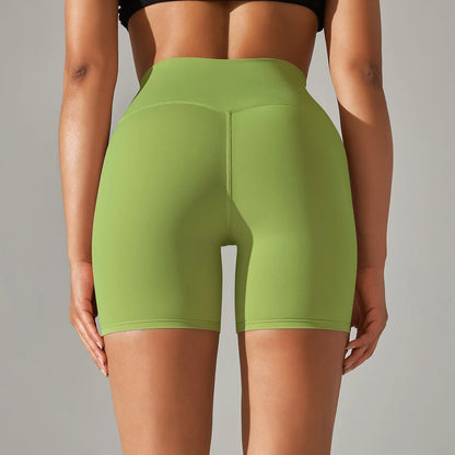 High-Waist Yoga Shorts – Seamless Nylon-Spandex Activewear for Women - Willen