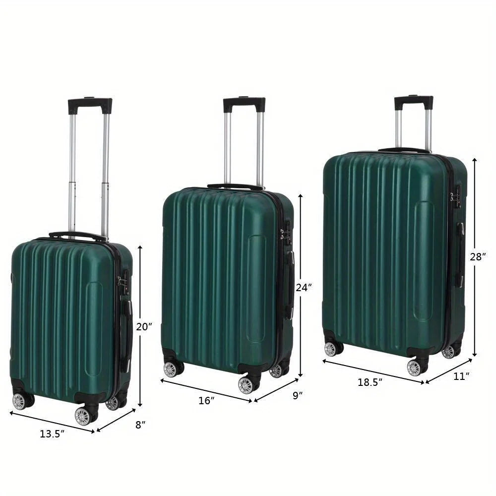 3-Piece Hard Shell Luggage Set – Lightweight, Durable, Travel-Ready Design - Willen