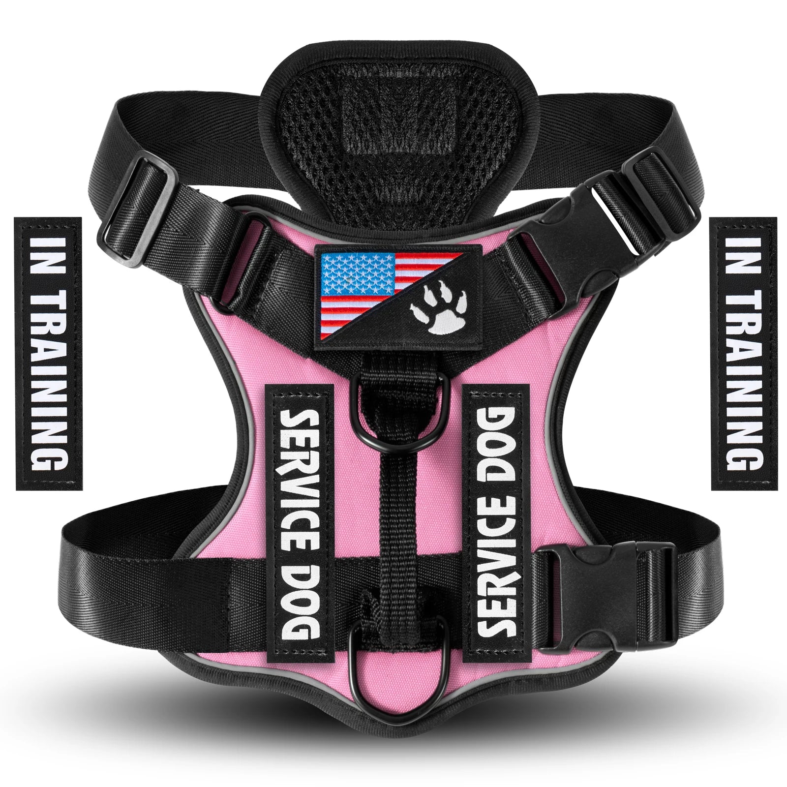 Reflective Training Vest for Dogs – Adjustable, Padded, with ID Patches - Willen