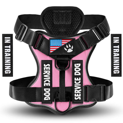 Reflective Training Vest for Dogs – Adjustable, Padded, with ID Patches - Willen