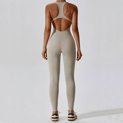 Seamless Workout Bodysuit – Sleeveless, Stretch Nylon-Spandex - Willen