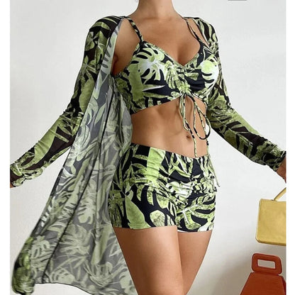 SunFlair 3-in-1 Swim Set – Tankini Top, Boyshorts & Skirt Cover-Up - Willen