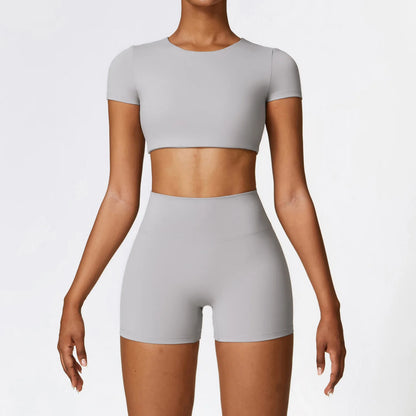 Seamless 2-Piece Yoga & Fitness Set – Nylon, Breathable - Willen