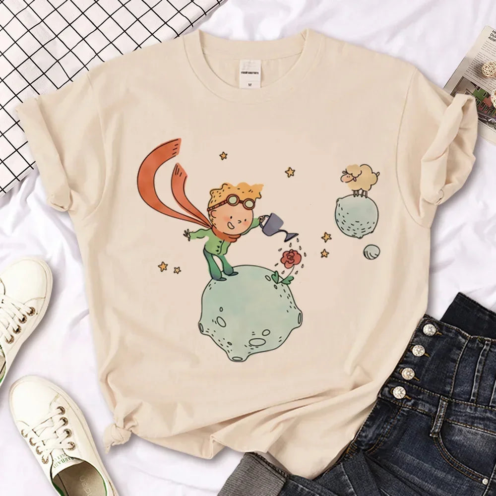 Celestial Prince Harajuku Tee – Unisex Polyester T-Shirt with Anime-Inspired Print - Willen