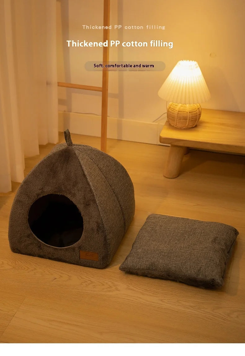 CozyHide Pet Tent – Velvet Indoor Enclosed Bed for Cats and Small Dogs - Willen