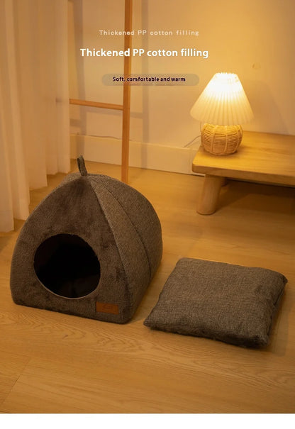 CozyHide Pet Tent – Velvet Indoor Enclosed Bed for Cats and Small Dogs - Willen