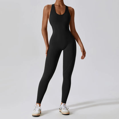 Seamless Workout Bodysuit – Sleeveless, Stretch Nylon-Spandex - Willen