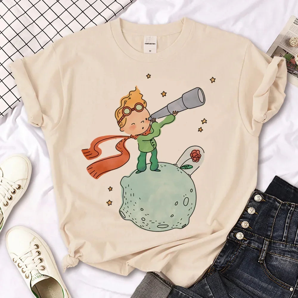 Celestial Prince Harajuku Tee – Unisex Polyester T-Shirt with Anime-Inspired Print - Willen
