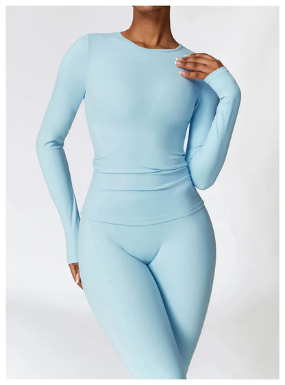 Seamless 2-Piece Yoga & Fitness Set – Nylon, Breathable - Willen