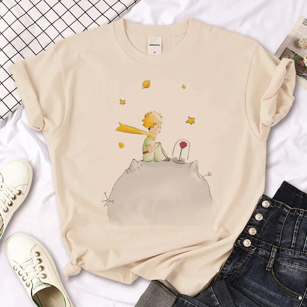 Celestial Prince Harajuku Tee – Unisex Polyester T-Shirt with Anime-Inspired Print - Willen