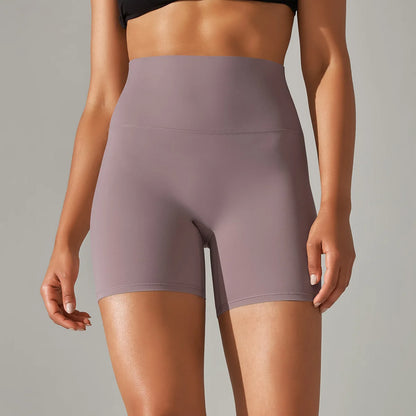 High-Waist Yoga Shorts – Seamless Nylon-Spandex Activewear for Women - Willen