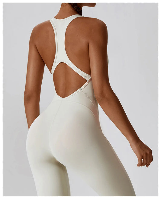 Seamless Workout Bodysuit – Sleeveless, Stretch Nylon-Spandex - Willen