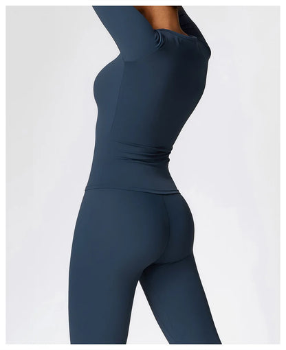 Seamless 2-Piece Yoga & Fitness Set – Nylon, Breathable - Willen