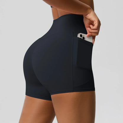 High-Waist Cycling & Gym Shorts – Quick-Dry Fabric with Pockets - Willen
