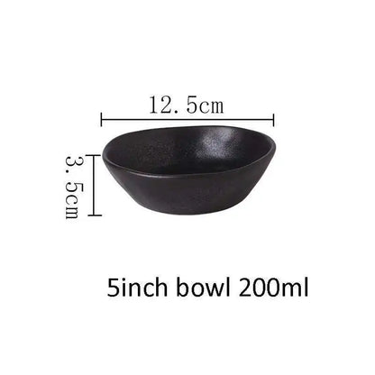 Nordic Glazed Ceramic Dish – Round Blue, Heat-Resistant - Willen