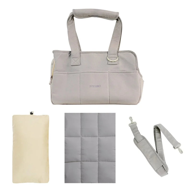 Travel Shoulder Bag for Small Pets – Cotton Sling with Support Base - Willen