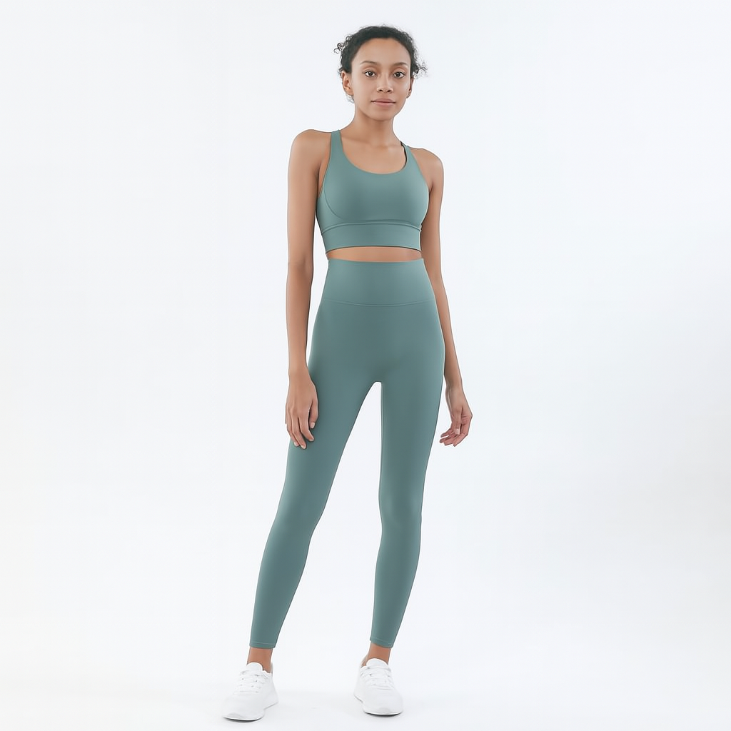 2-Piece Yoga & Fitness Set – High-Waist, Seamless Nylon - Willen
