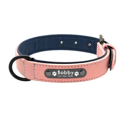 Willen BarkID™ — Engraved Leather Collar & Lead - Personalized Leather Dog Collar & Leash Set | Willen