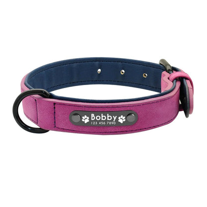 Willen BarkID™ — Engraved Leather Collar & Lead - Personalized Leather Dog Collar & Leash Set | Willen
