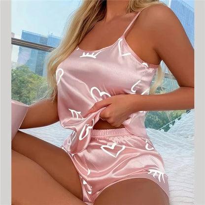 Willen ÉlanSet™ — Ice - Silk Sleepwear Duo - Women's Sleep Set | Willen