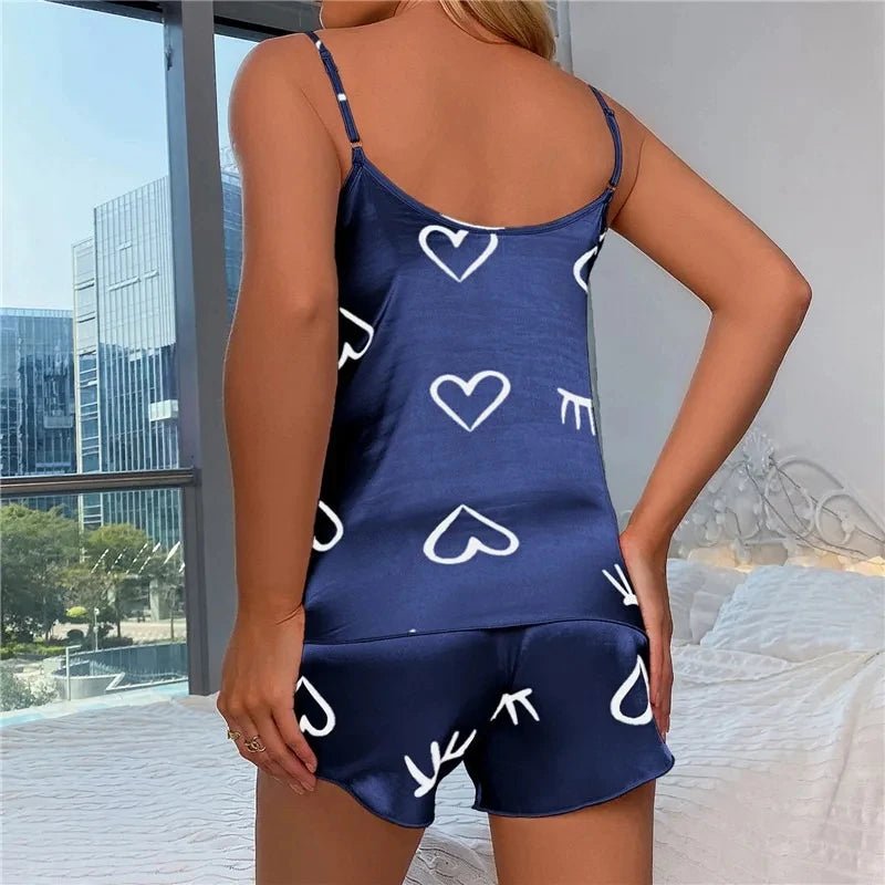 Willen ÉlanSet™ — Ice - Silk Sleepwear Duo - Women's Sleep Set | Willen