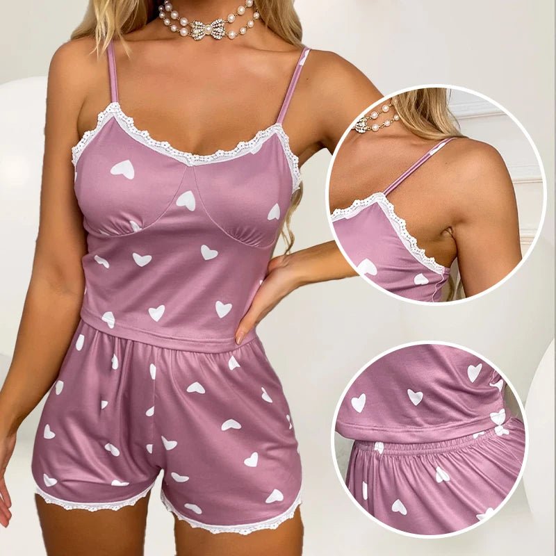 Willen FleurEase™ — Lace Cami & Shorts Pajama - Women's Pajama Set | Willen