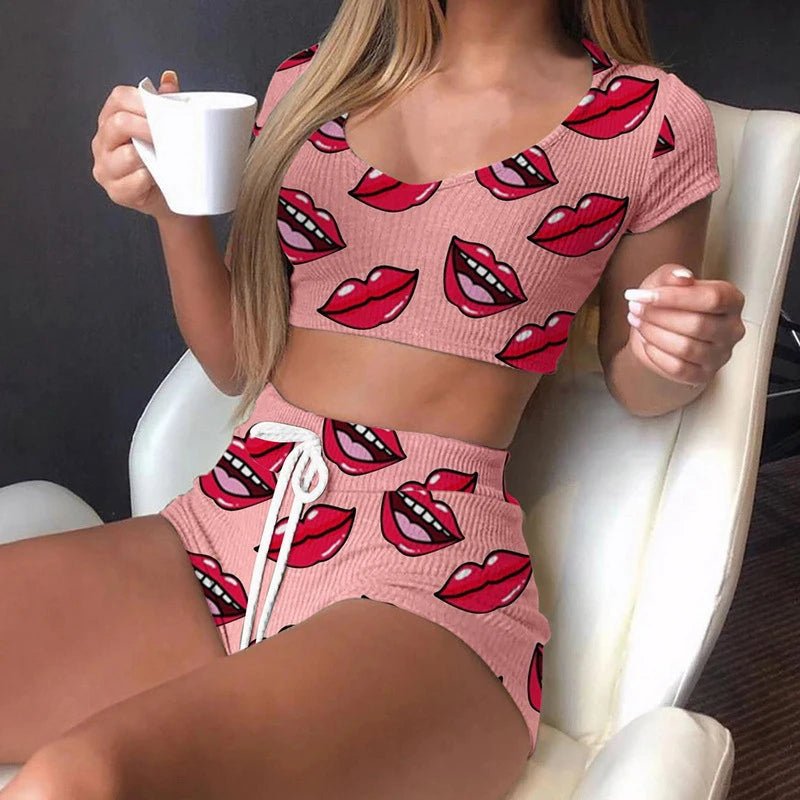 Willen KissMe™ — Summer Lounge Pajama Set - Women's Sleepwear Set | Willen