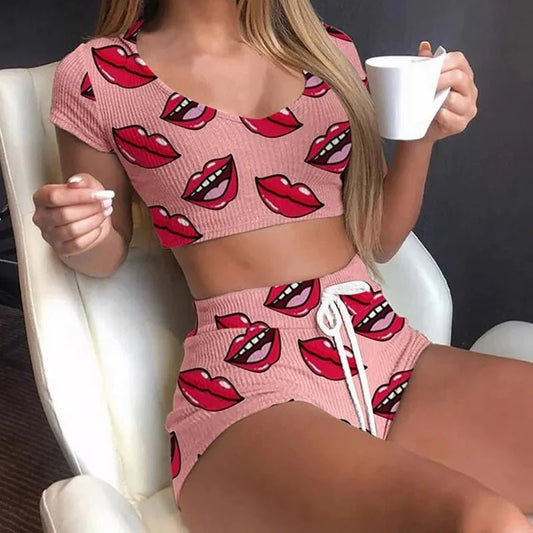 Willen KissMe™ — Summer Lounge Pajama Set - Women's Sleepwear Set | Willen