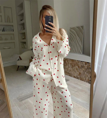 Willen LunaCotton™ — Long - Sleeve Pajama Set - Women's Pajama Set | Willen