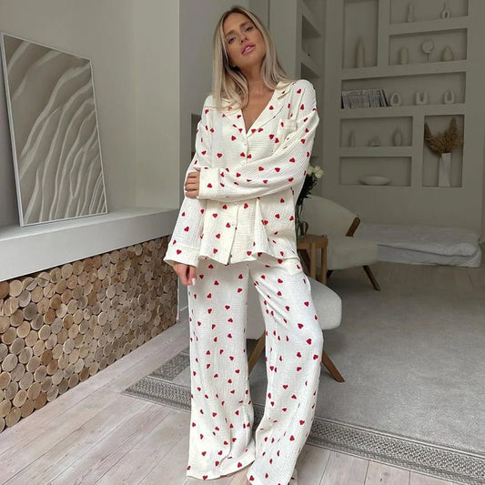 Willen LunaCotton™ — Long - Sleeve Pajama Set - Women's Pajama Set | Willen