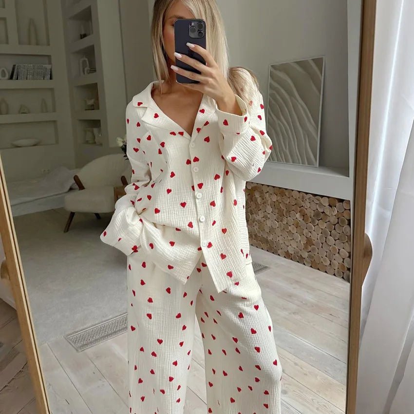Willen LunaCotton™ — Long - Sleeve Pajama Set - Women's Pajama Set | Willen