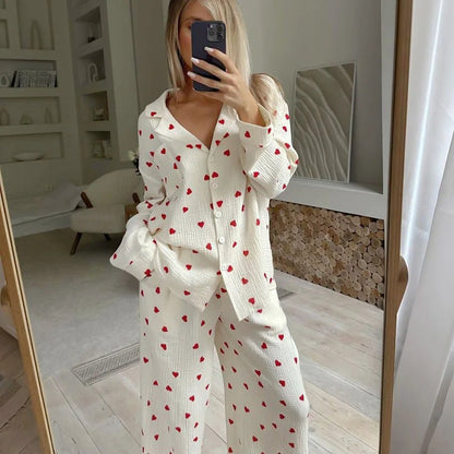 Willen LunaCotton™ — Long - Sleeve Pajama Set - Women's Pajama Set | Willen