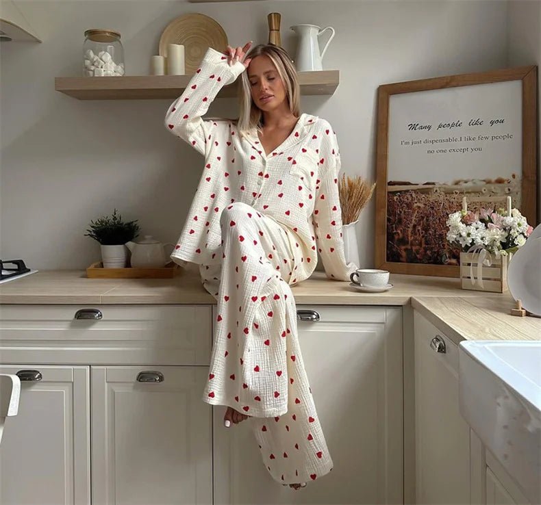 Willen LunaCotton™ — Long - Sleeve Pajama Set - Women's Pajama Set | Willen