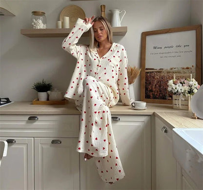 Willen LunaCotton™ — Long - Sleeve Pajama Set - Women's Pajama Set | Willen