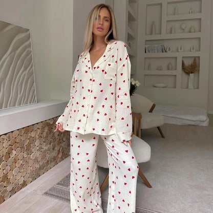 Willen LunaCotton™ — Long - Sleeve Pajama Set - Women's Pajama Set | Willen