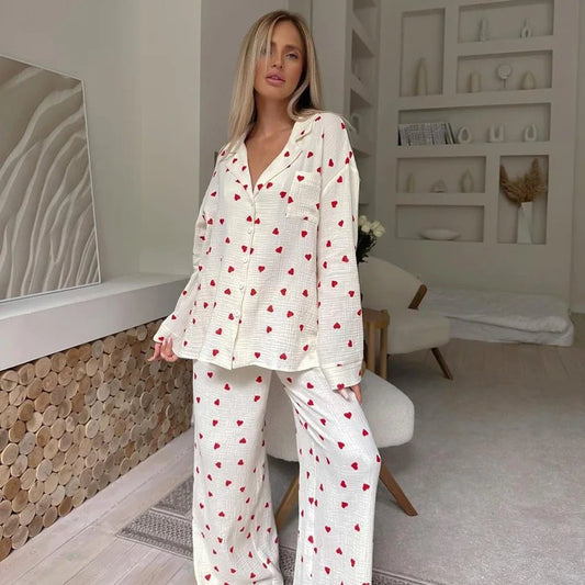 Willen LunaCotton™ — Long - Sleeve Pajama Set - Women's Pajama Set | Willen