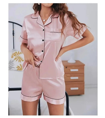 Willen LunaSatin™ — Summer Sleepwear Set - Women's Pajama Set | Willen
